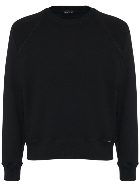 LuisaViaRoma Tom FordFelpa in cotone tinto in capo effetto vintage