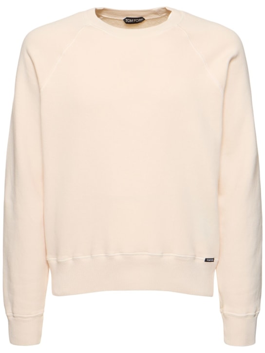 LuisaViaRoma Tom FordFelpa in cotone tinto in capo effetto vintage