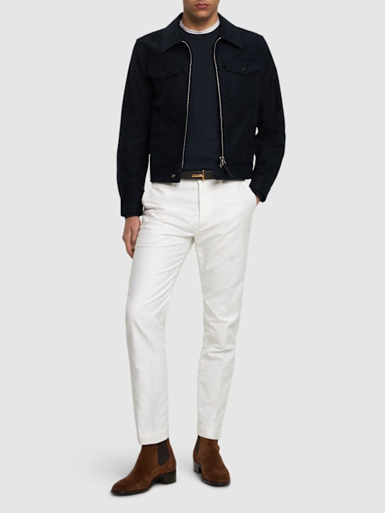 LuisaViaRoma Tom FordGiacca In Raso Di Cotone Pettinato