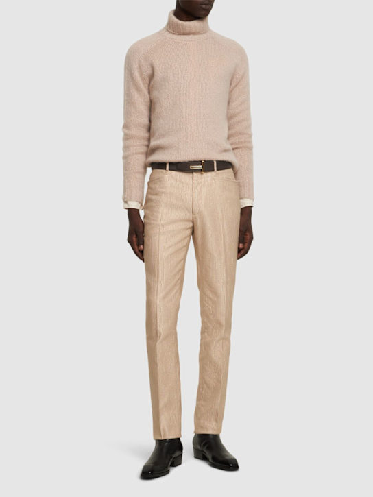 LuisaViaRoma Tom FordMaglia Collo Alto In Angora Pettinata