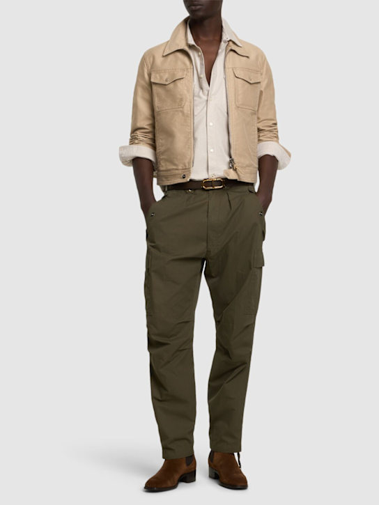 LuisaViaRoma Tom FordPantaloni Cargo Enzyme In Twill Di Cotone