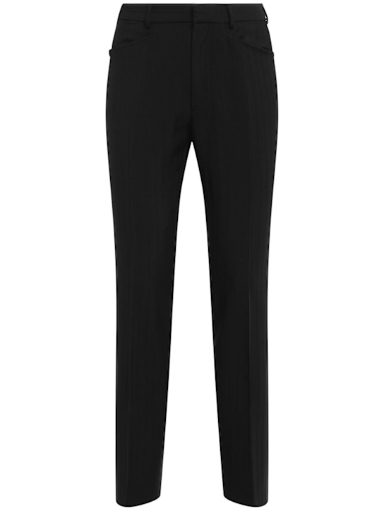 LuisaViaRoma Tom FordPantaloni Dyllan gessati in misto seta