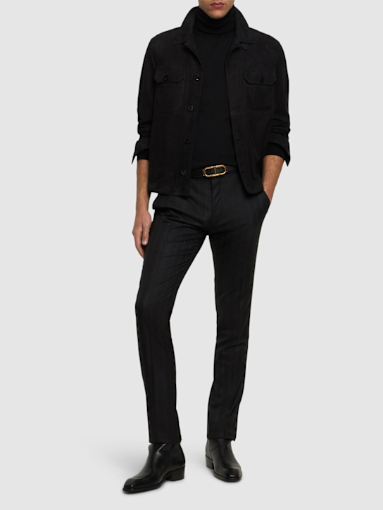 LuisaViaRoma Tom FordPantaloni Dyllan In Lana Stretch