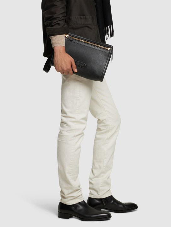 LuisaViaRoma Tom FordPochette Buckley Line In Pelle Martellata