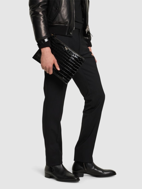 LuisaViaRoma Tom FordPochette / Stampa Coccodrillo Lucida E Cinturino