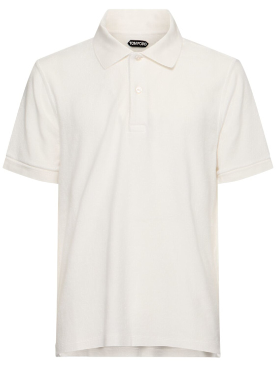 LuisaViaRoma Tom FordPolo a maniche corte in spugna