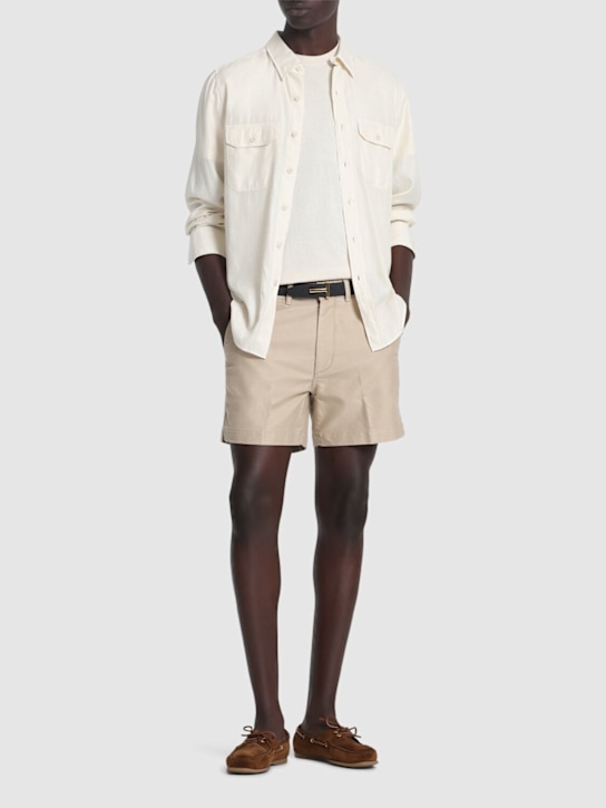 LuisaViaRoma Tom FordShorts In Raso Di Cotone Pettinato