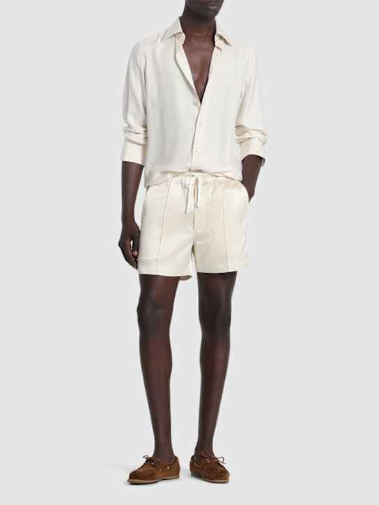 LuisaViaRoma Tom FordShorts In Raso Lucido Con Piping