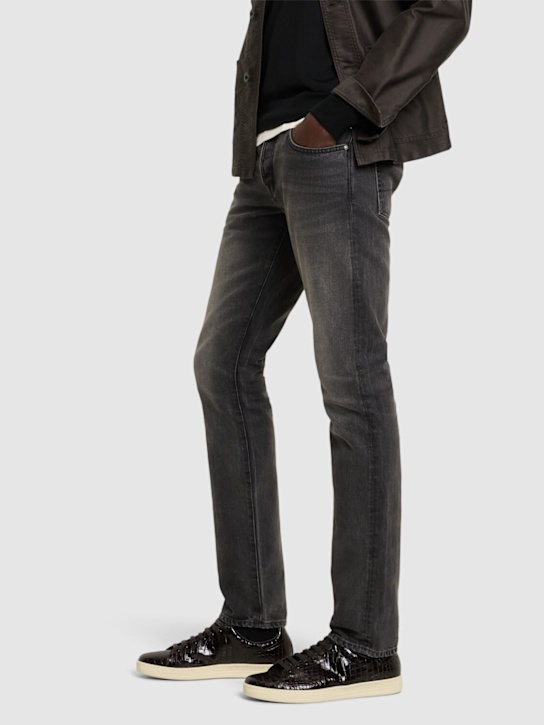 LuisaViaRoma Tom FordSneakers Warwick In Pelle Stampa Coccodrillo