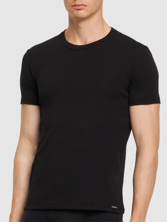 LuisaViaRoma Tom FordT-shirt Girocollo In Jersey Di Cotone