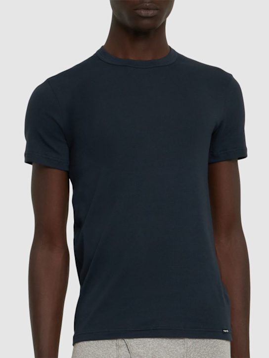 LuisaViaRoma Tom FordT-shirt Girocollo In Jersey Di Cotone