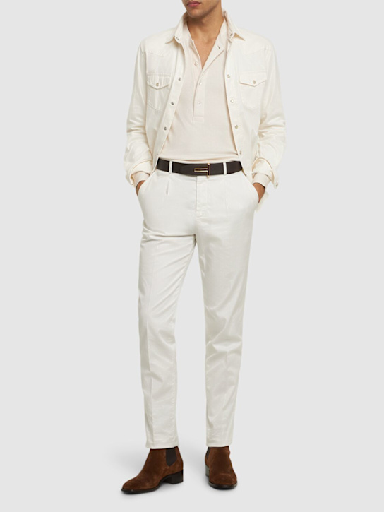 LuisaViaRoma Tom FordT-shirt In Cotone E Modal A Costine