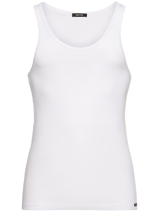 LuisaViaRoma Tom FordTank top in cotone e modal a costine