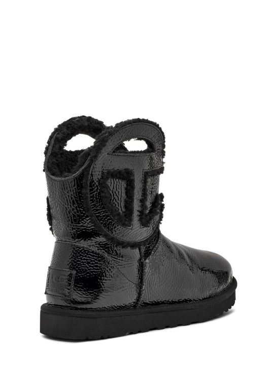 LuisaViaRoma Ugg X TelfarStivali Telfar Mini In Vernice Craclé 10mm