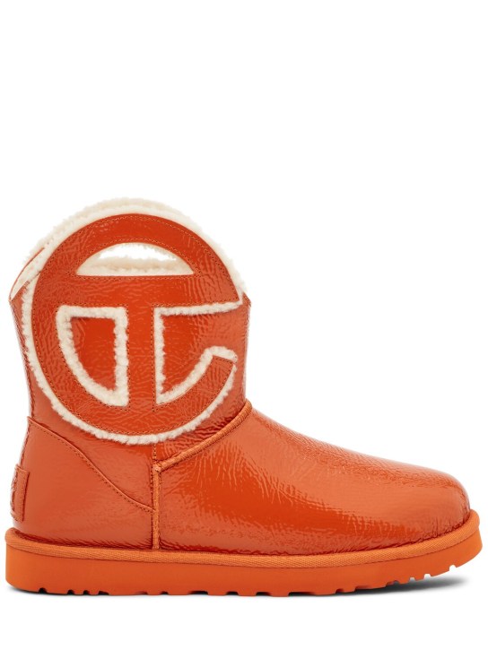 LuisaViaRoma Ugg X TelfarStivali Telfar Mini in vernice craclé 10mm