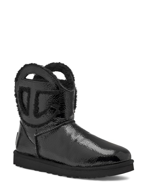 LuisaViaRoma Ugg X TelfarStivali Telfar Mini in vernice craclé 10mm