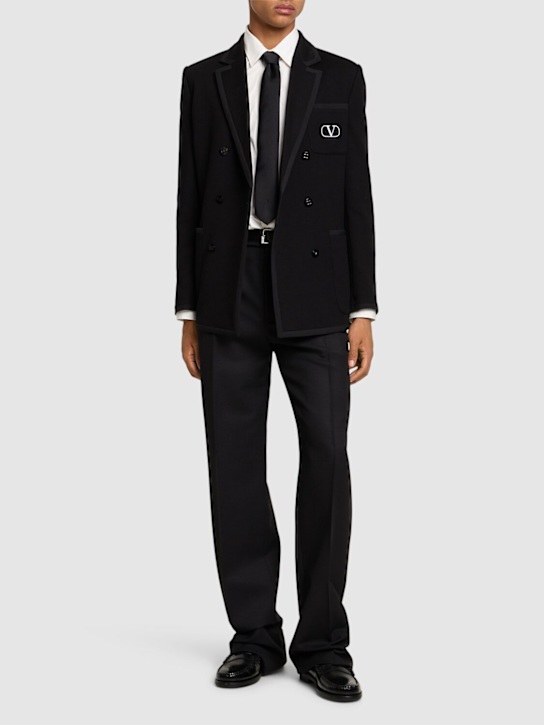 LuisaViaRoma ValentinoBlazer Vlogo In Cotone Con Cuciture