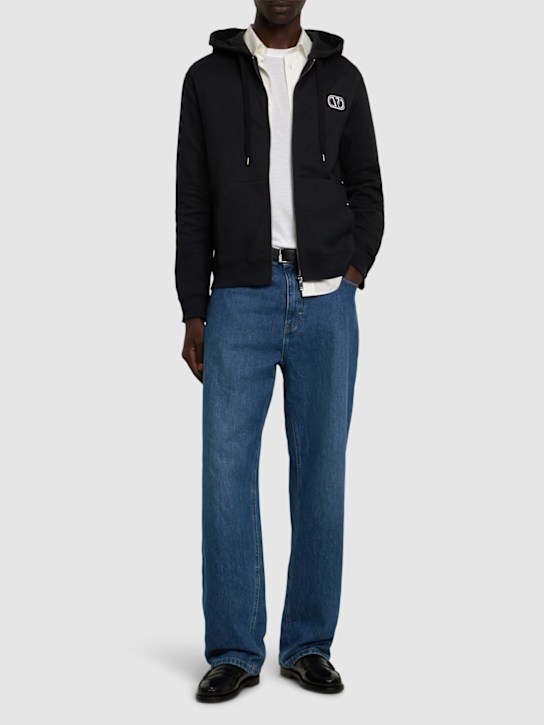 LuisaViaRoma ValentinoFelpa In Cotone Con Cappuccio E Logo