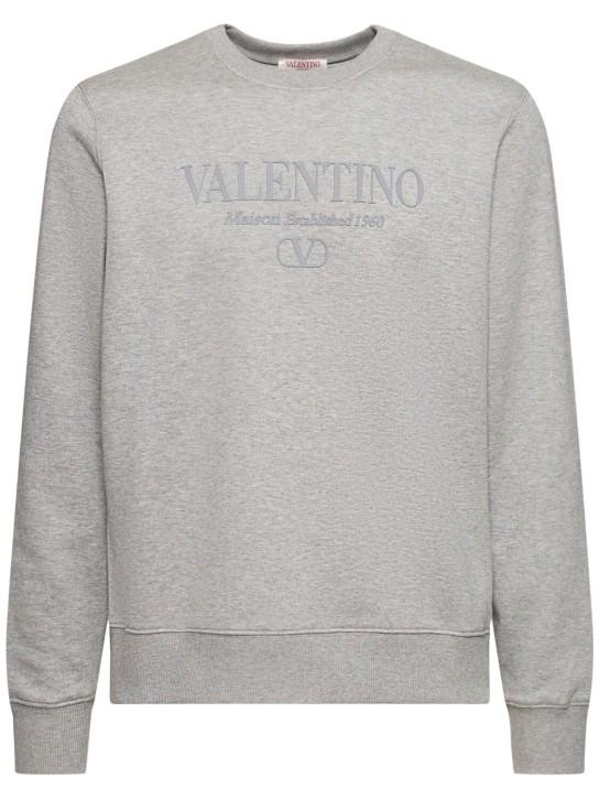 LuisaViaRoma ValentinoFelpa in jersey di cotone con logo