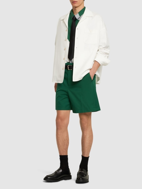LuisaViaRoma ValentinoGiacca Caban In Tela Di Cotone Stretch