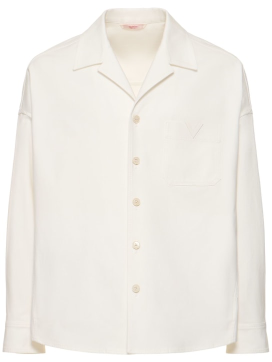LuisaViaRoma ValentinoGiacca caban in tela di cotone stretch