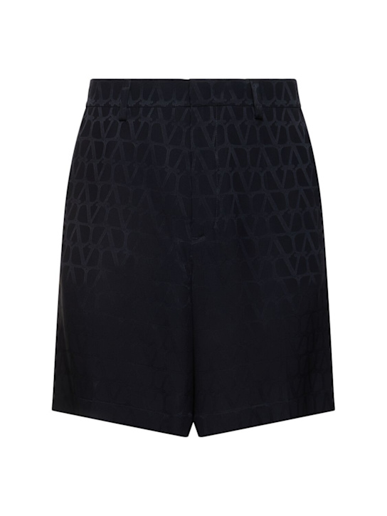 LuisaViaRoma ValentinoShorts in seta monogram jacquard