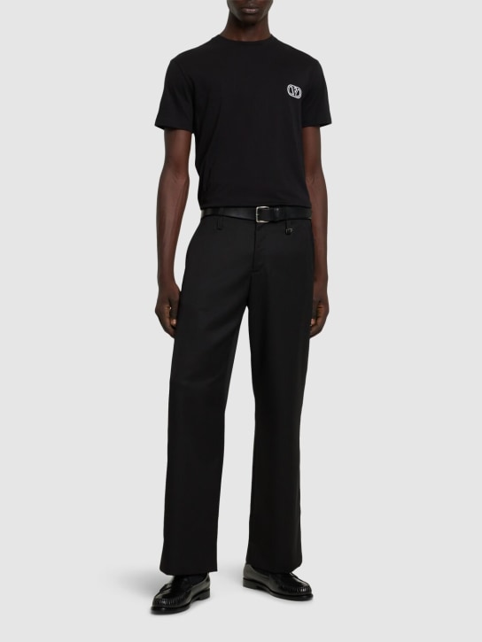 LuisaViaRoma ValentinoT-shirt Regular Fit In Cotone Con Logo