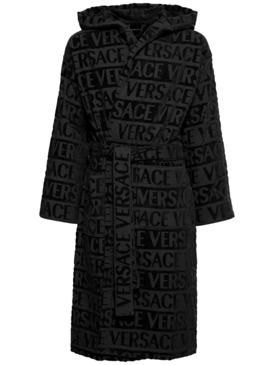 LuisaViaRoma VersaceAccappatoio Crystal con cappuccio