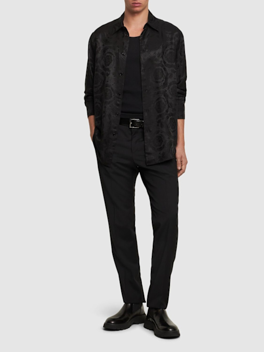 LuisaViaRoma VersaceCamicia In Misto Viscosa Jacquard