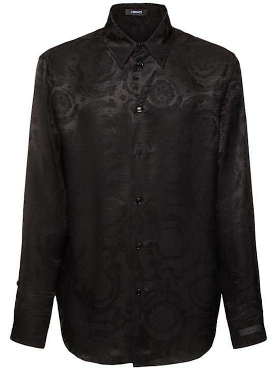 LuisaViaRoma VersaceCamicia in misto viscosa jacquard