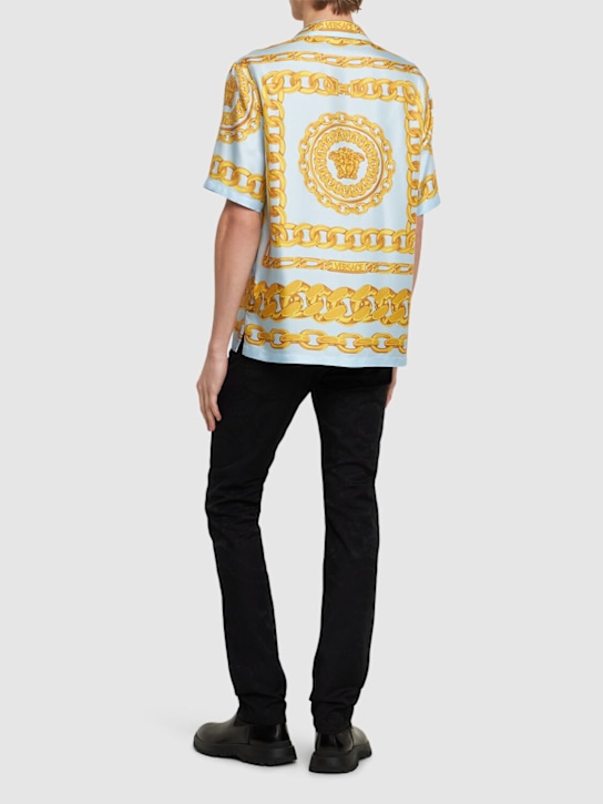 LuisaViaRoma VersaceCamicia Medusa In Seta Stampata