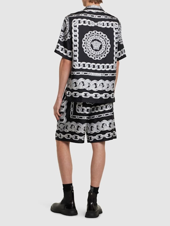 LuisaViaRoma VersaceCamicia Medusa In Seta Stampata