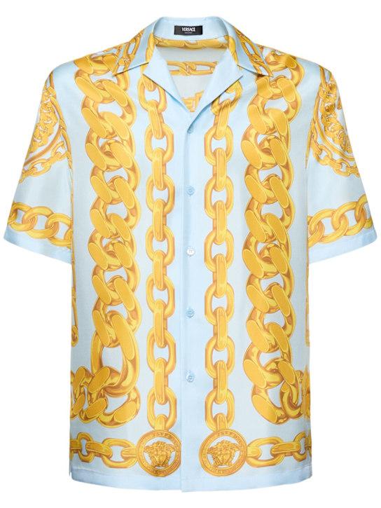 LuisaViaRoma VersaceCamicia Medusa in seta stampata