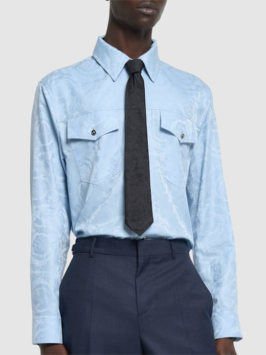 LuisaViaRoma VersaceCravatta Barocco In Seta Jacquard