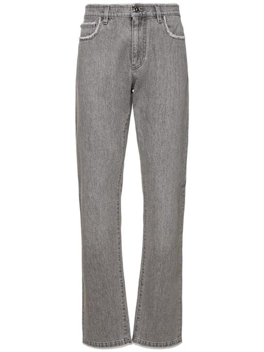 LuisaViaRoma VersaceJeans dritti in denim di cotone stonewashed