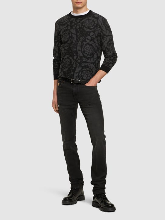LuisaViaRoma VersaceJeans In Denim Di Cotone Stonewashed