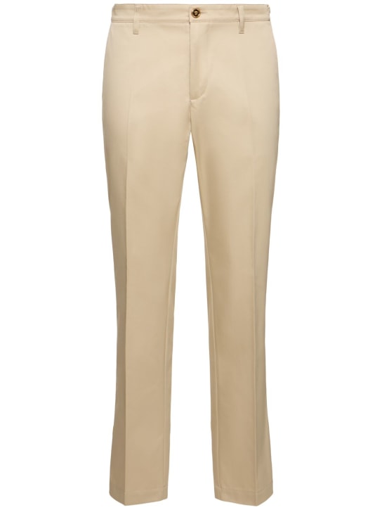 LuisaViaRoma VersacePantaloni dritti casual in gabardina di cotone
