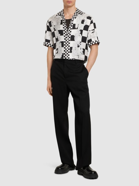LuisaViaRoma VersacePantaloni Sartoriali In Twill Di Lana