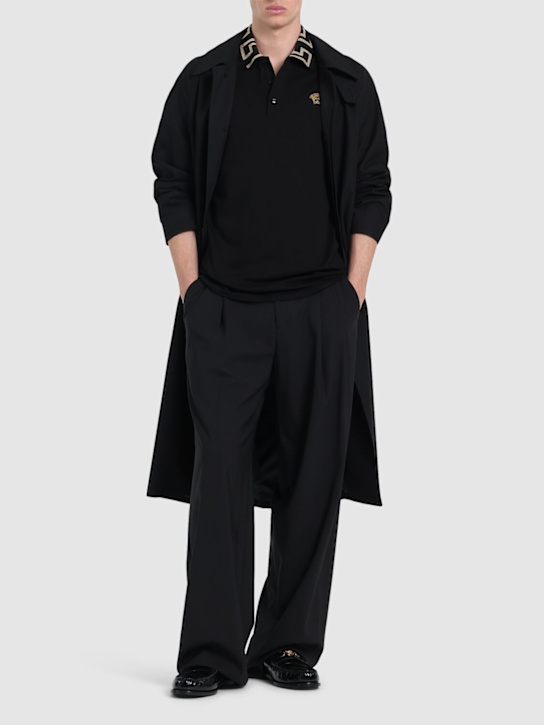 LuisaViaRoma VersacePOLO TAYLOR FIT IN COTONE CON GRECA