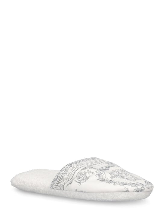 LuisaViaRoma VersaceScarpe Da Casa In Cotone Barocco & Robe