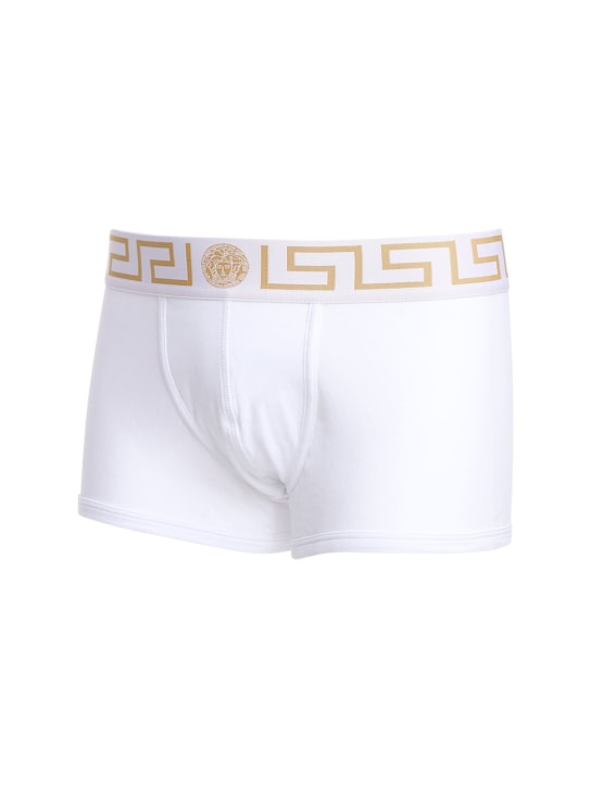 LuisaViaRoma VersaceSet Di 2 Boxer In Cotone Stretch