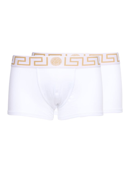LuisaViaRoma VersaceSet di 2 boxer in cotone stretch