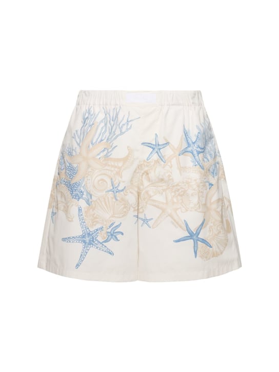 LuisaViaRoma VersaceShorts in cotone con stampa logo