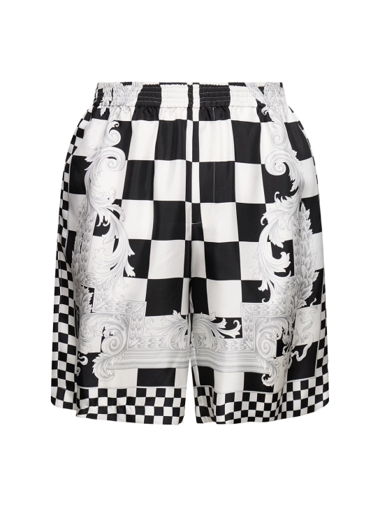 LuisaViaRoma VersaceShorts in twill di seta stampata