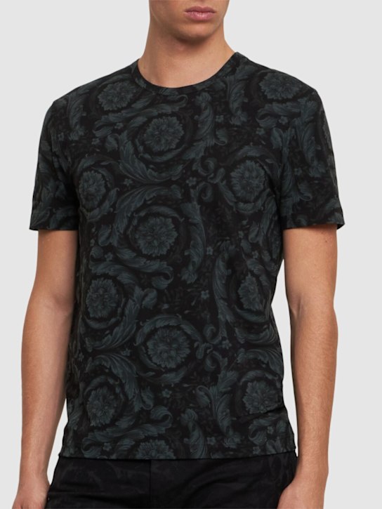 LuisaViaRoma VersaceT-shirt Barocco In Cotone Stretch