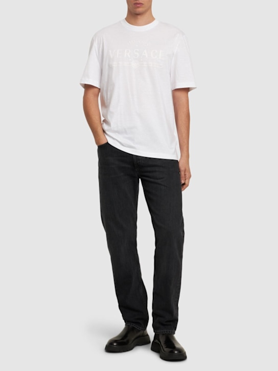 LuisaViaRoma VersaceT-shirt In Jersey Di Cotone Compatto