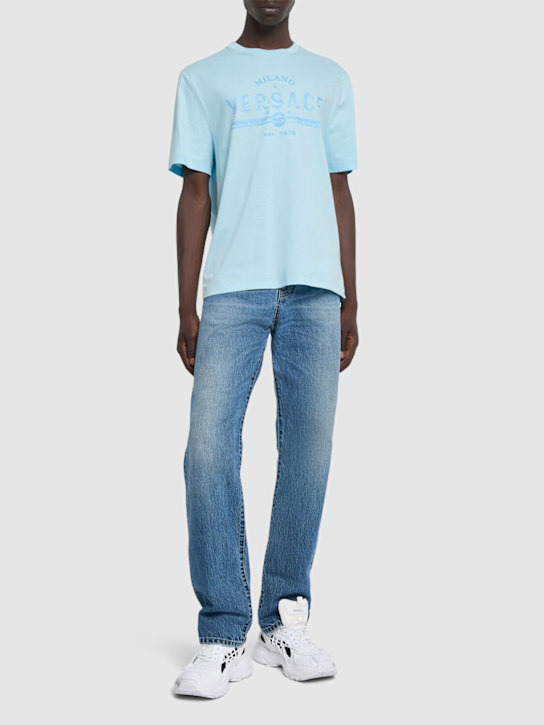 LuisaViaRoma VersaceT-shirt In Jersey Di Cotone Compatto