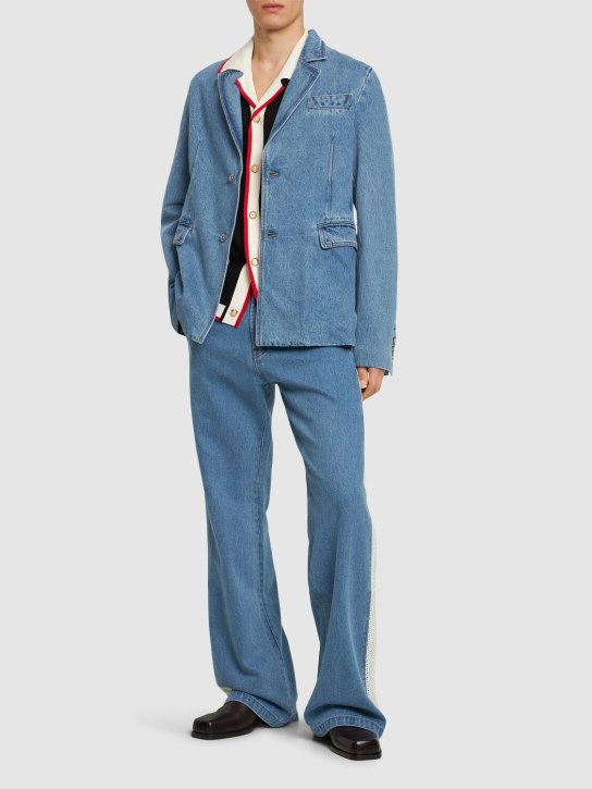 LuisaViaRoma Wales BonnerGiacca Eternity In Denim Di Cotone