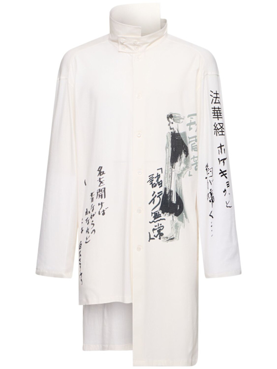 LuisaViaRoma Yohji YamamotoCamicia asimmetrica Delivery in cotone