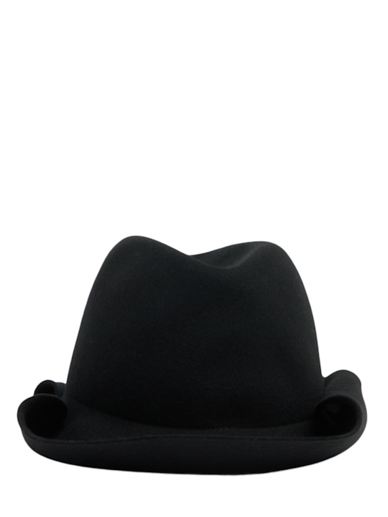 LuisaViaRoma Yohji YamamotoCappello in lana Roll brim